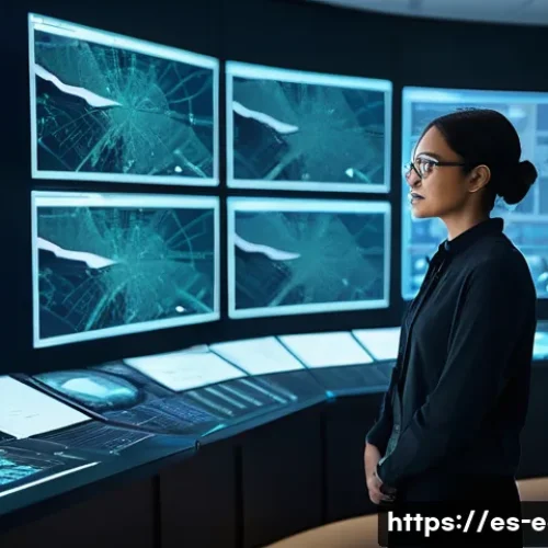 지구과학자 자기계발 방법 - **"A visionary geoscientist, a confident woman in her early 30s with a modern haircut and glasses, s...